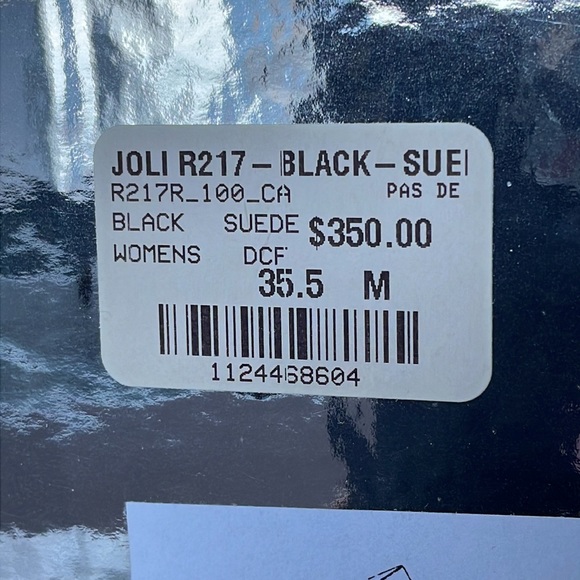 ‼️Clearout Price‼️ Pas de Rouge Comfortable Black Suede Block Heels - Picture 7 of 7